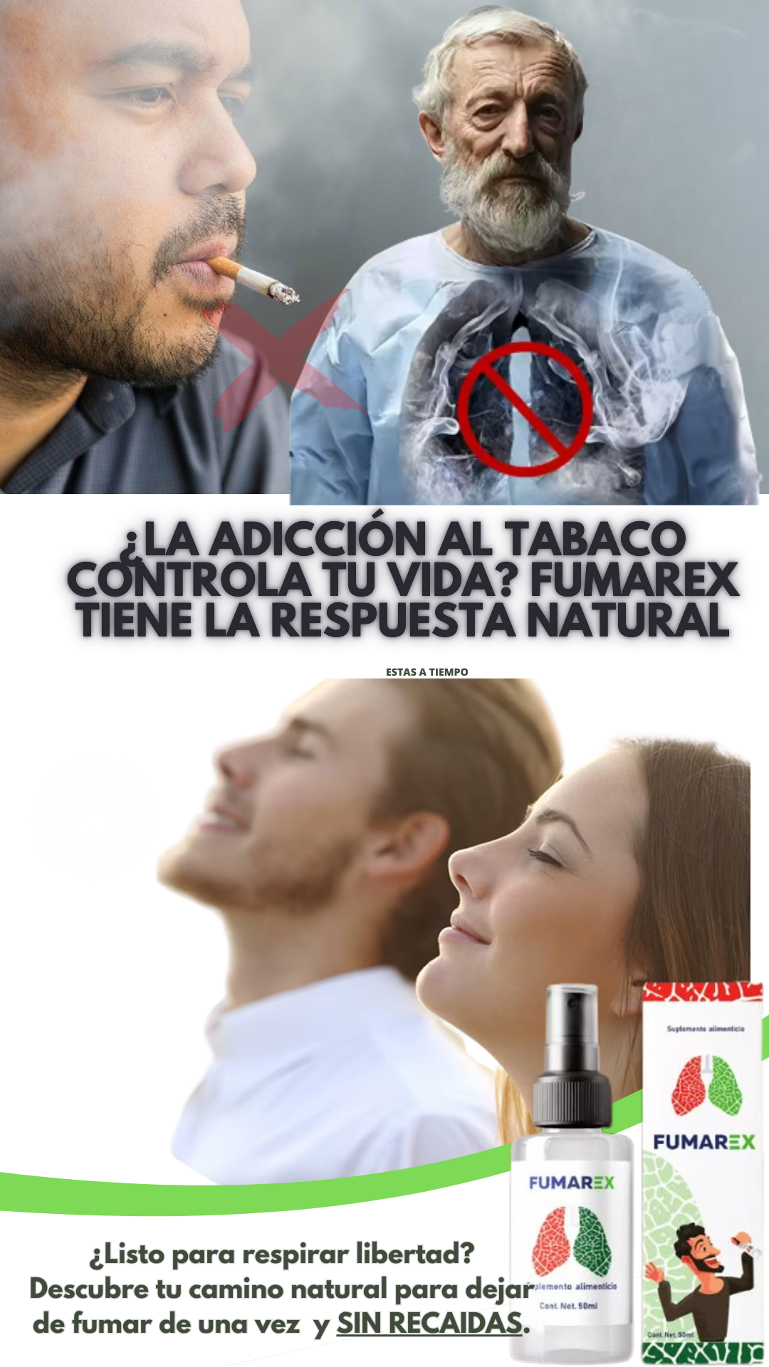 FUMAREX®️ Apoyo natural para dejar de fumar.