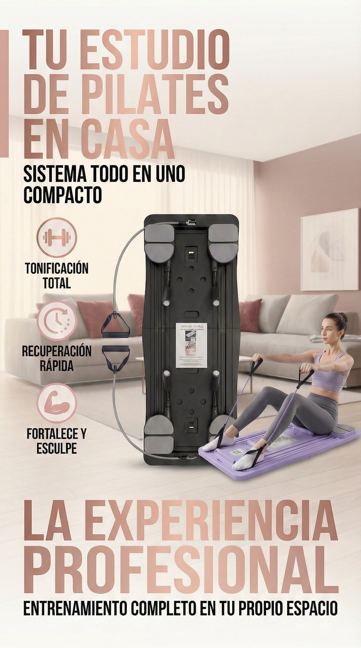 ESTUDIO DE PILATES MULTIFUNCIONAL PRO
