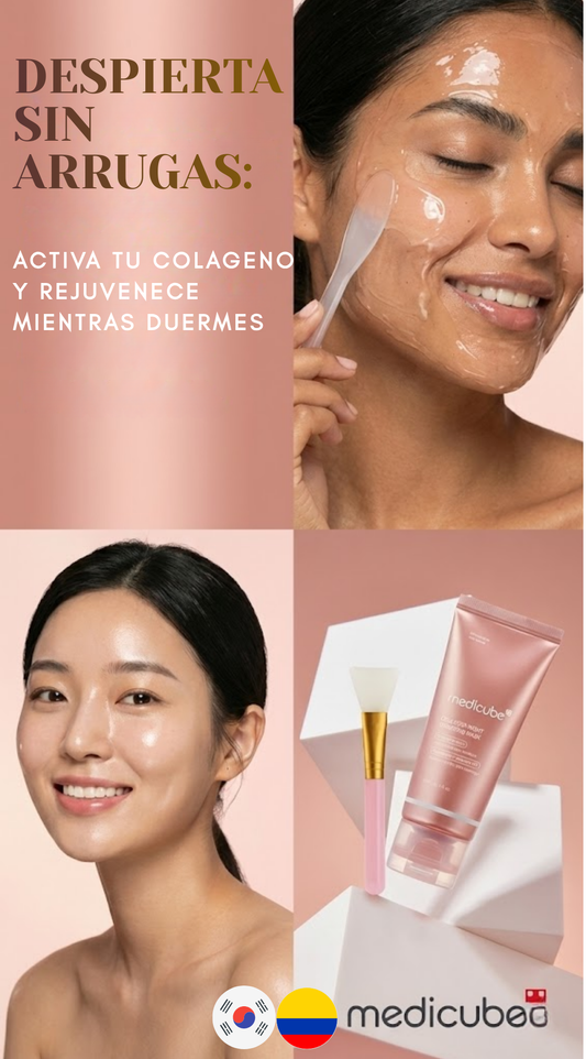 MEDICUBE®️ Collagen Night Wrapping Mask (Mascarilla Intensiva de Colágeno)